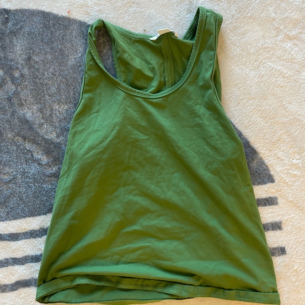 Athleta Green Racerback Tank Top